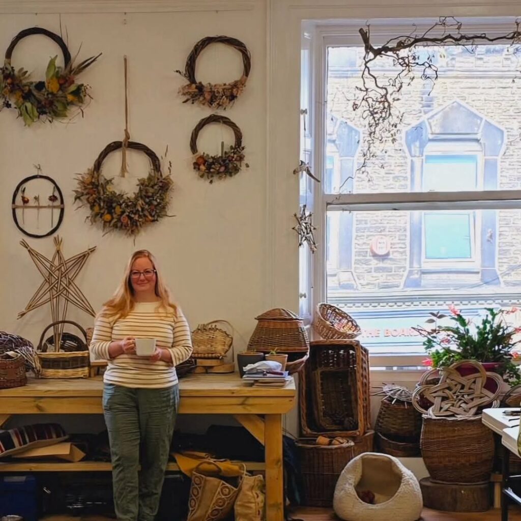 Joe Gregory in her workshop